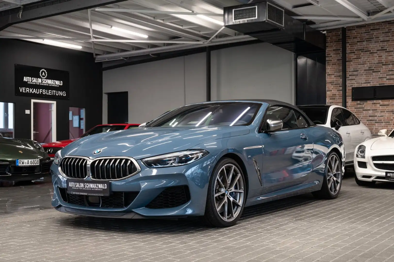 BMW M850 i Cabrio xDrive|SPORT-AGA|B&W|BMW INDIVIDUAL Bleu - 2