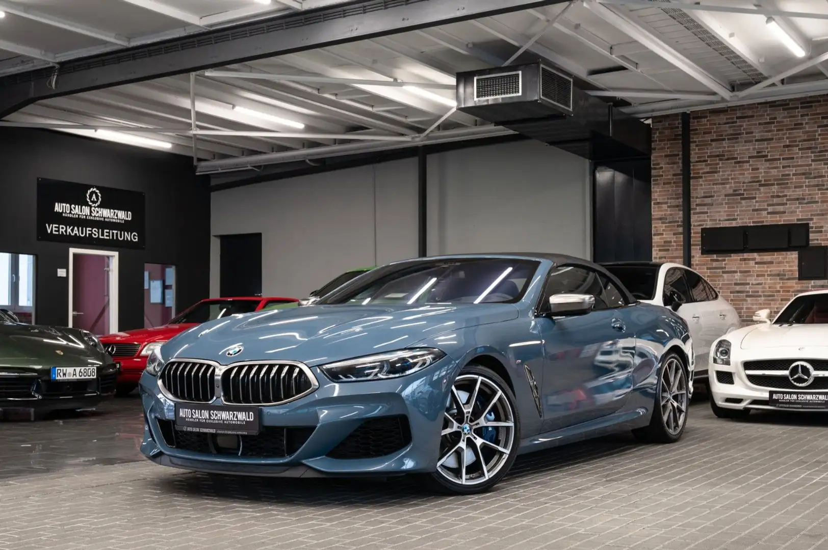 BMW M850 i Cabrio xDrive|SPORT-AGA|B&W|BMW INDIVIDUAL Bleu - 1