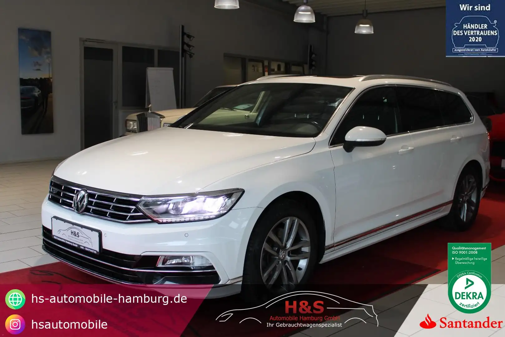 Volkswagen Passat Variant Highline/R-LINE BMT White - 1