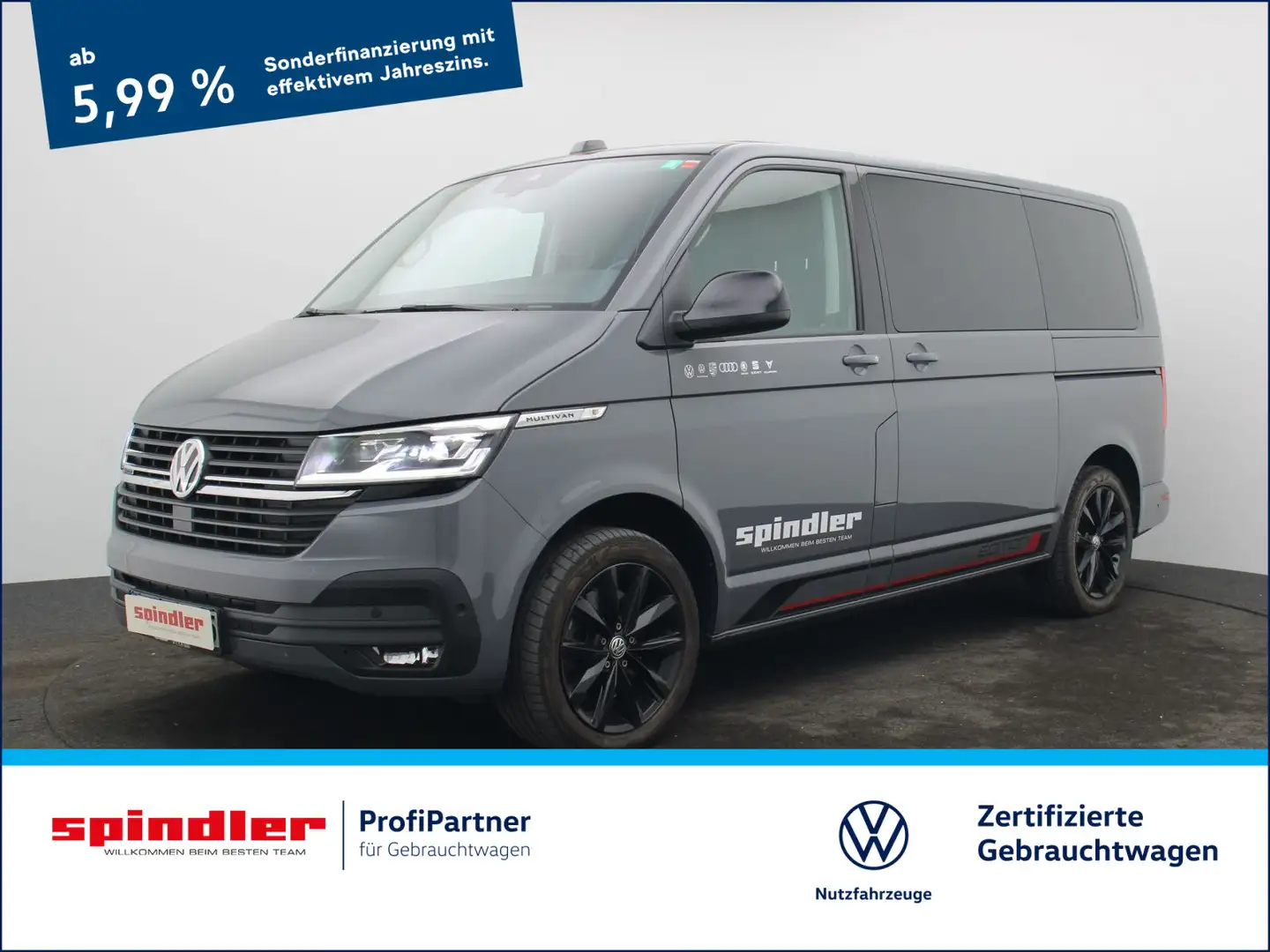 Volkswagen T6.1 Multivan Edition 4M DSG / Navi, Velour, LED Grau - 1