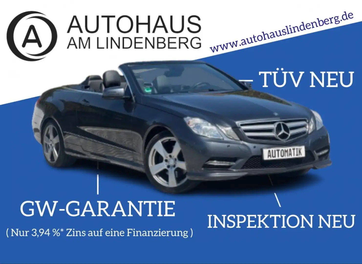 Mercedes-Benz E 220 Cabrio AMG///LINE*AUTOMATIK*PDC*SHZ*TEMPOM Gris - 1