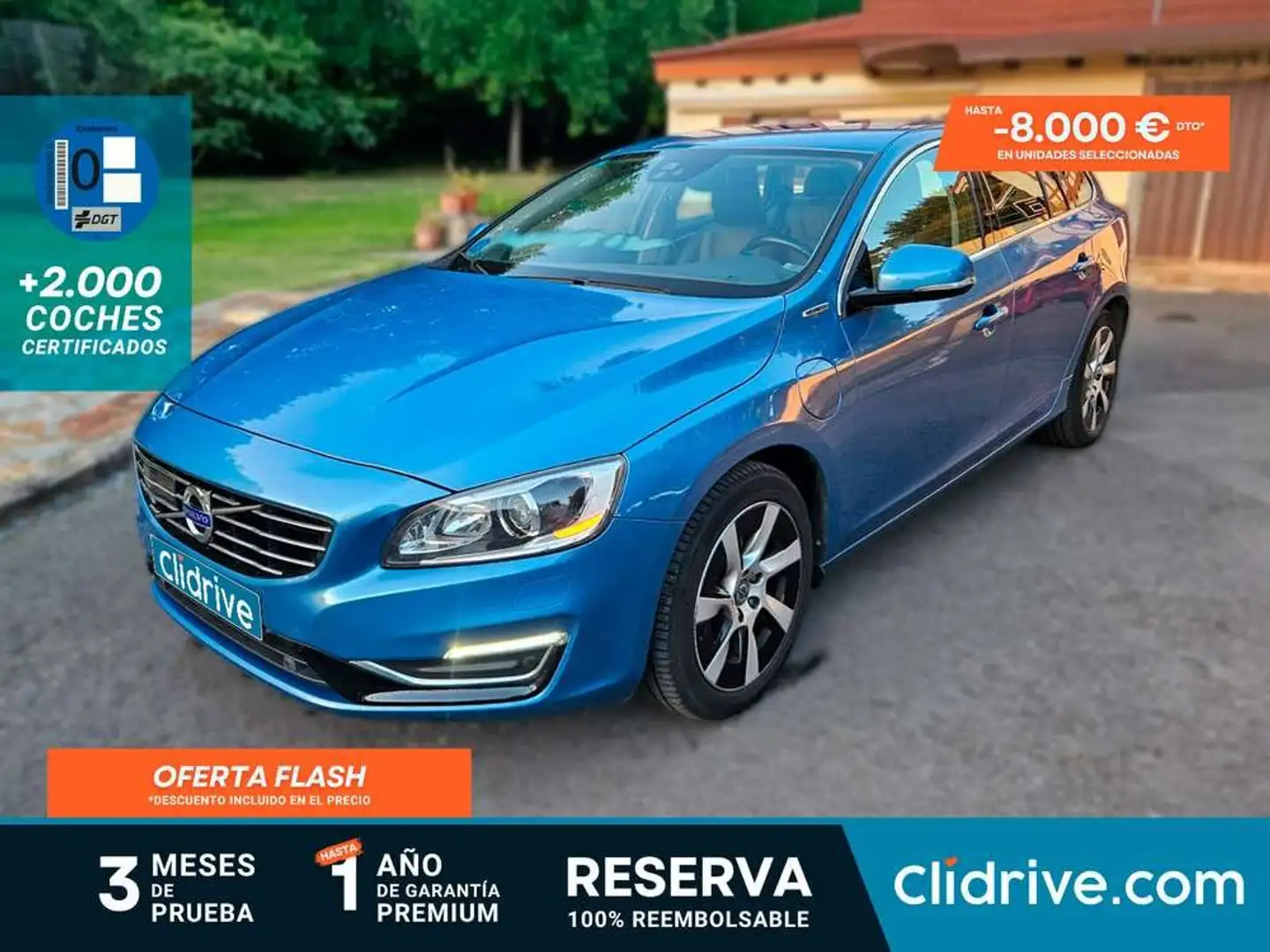 Volvo V60 2.4 D6 Híbrido AWD Auto Azul - 1