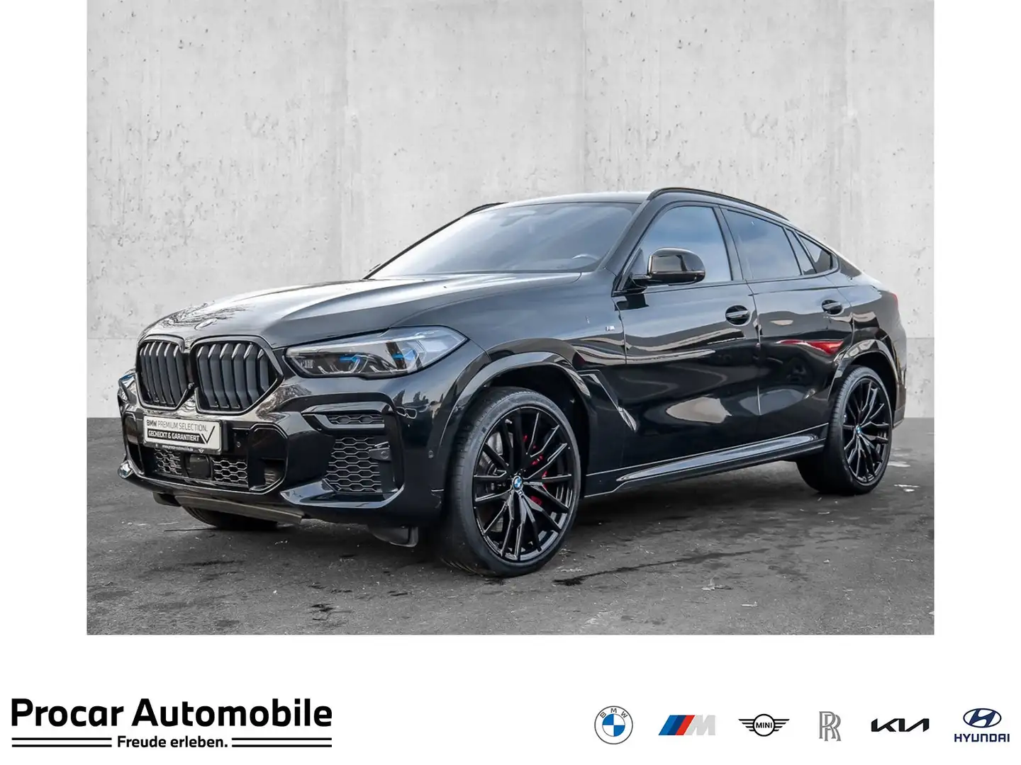 BMW X6 M50i HUD PANO ACC NAVI Standh. LED Laser DAB Nero - 1