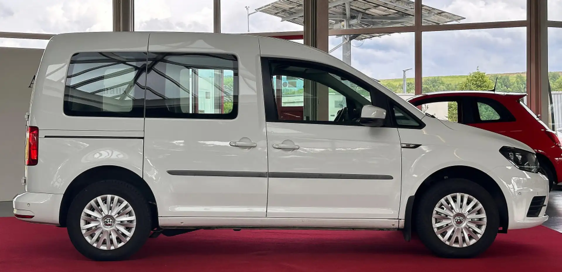 Volkswagen Caddy 1,4 TGI DSG Trendline BMT KLIMA PDC SHZ Blanco - 2