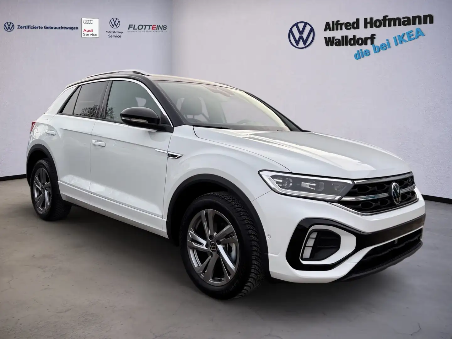 Volkswagen T-Roc 1.5 TSI DSG AHK LED NAVI KLIMA LM Weiß - 2