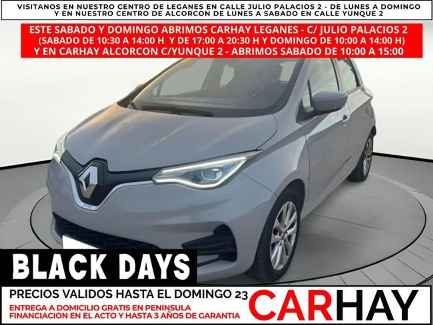 Renault ZOE INTENS 80 KW R110 BATERÍA 50KWH Gris - 1