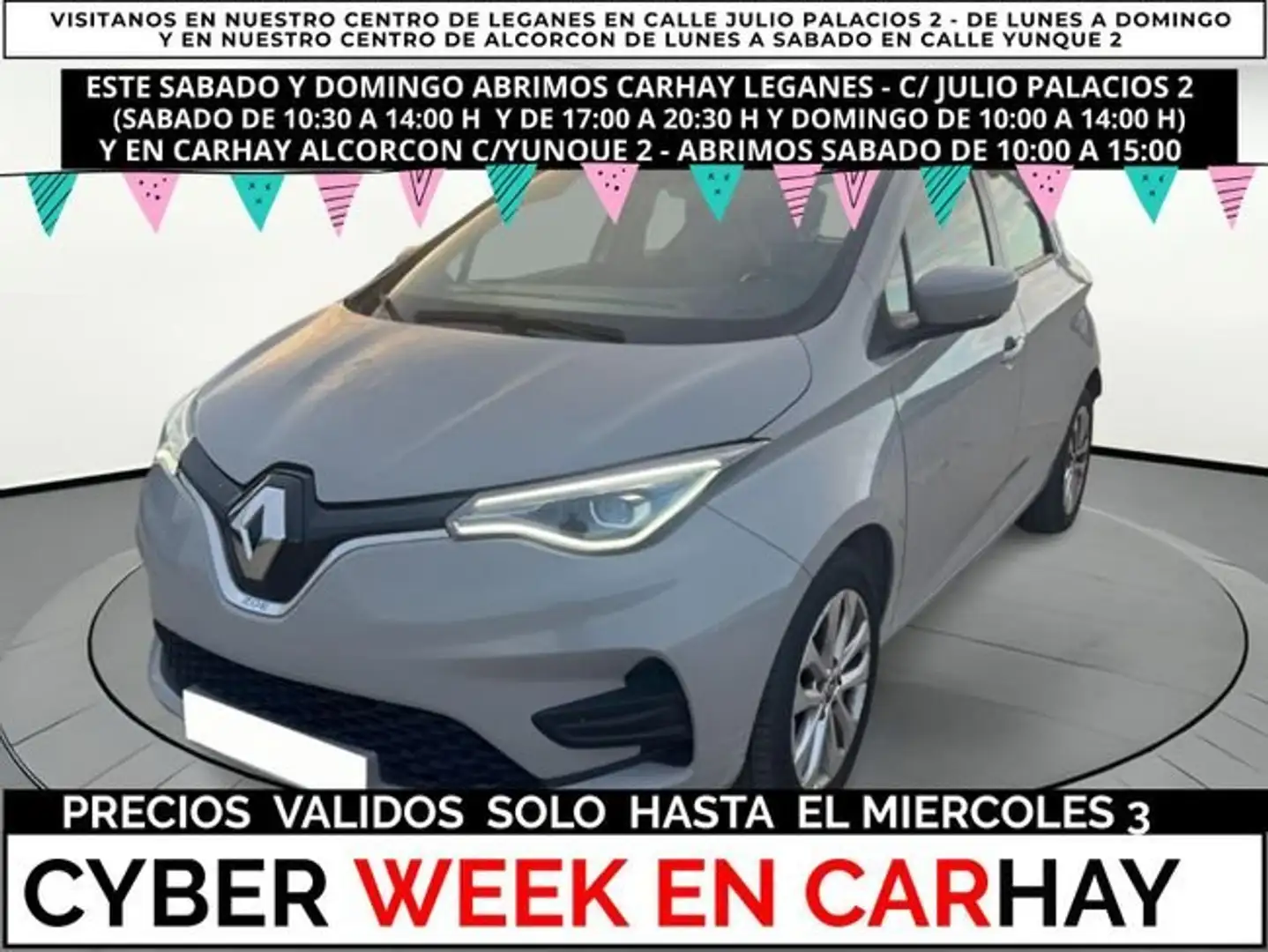 Renault ZOE INTENS 80 KW R110 BATERÍA 50KWH Grigio - 1