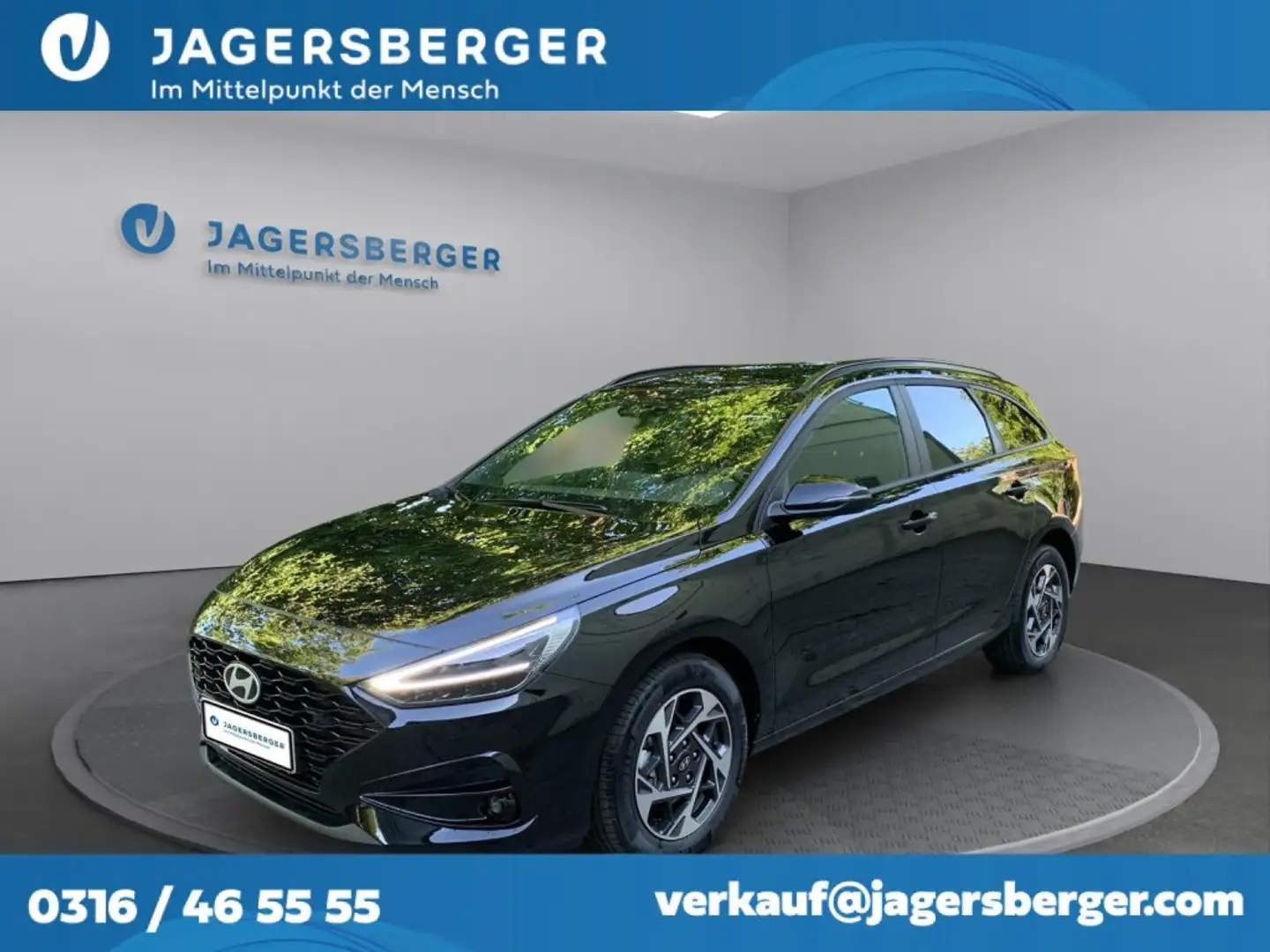 Hyundai i30 Kombi 1,5 TGDI 48V Business Line DCT Schwarz - 1