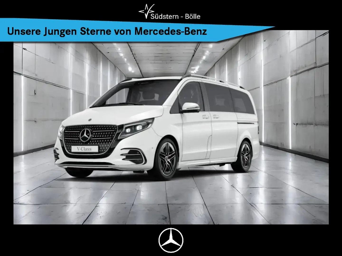 Mercedes-Benz V 300 d AVANTGARDE Lang AMG+DISTRO+AIRMATIC Weiß - 1