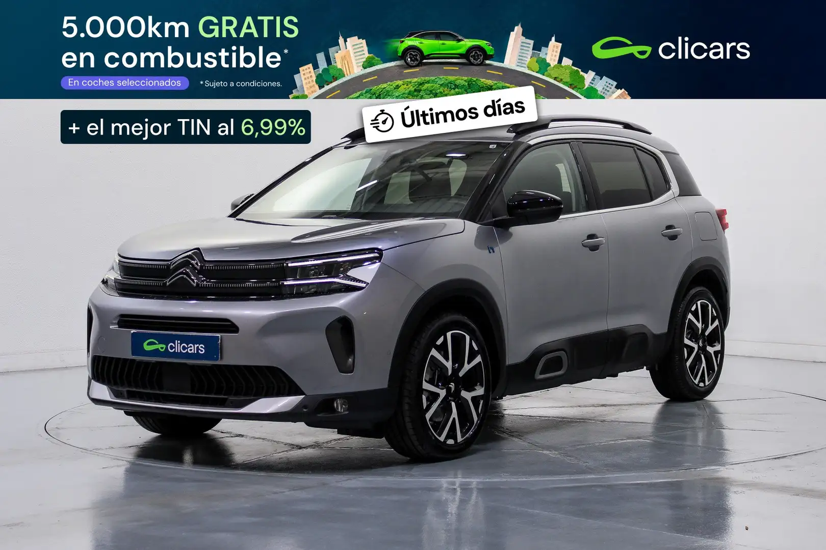Citroen C5 Aircross Hybrid Shine Pack EAT8 225 Gris - 1
