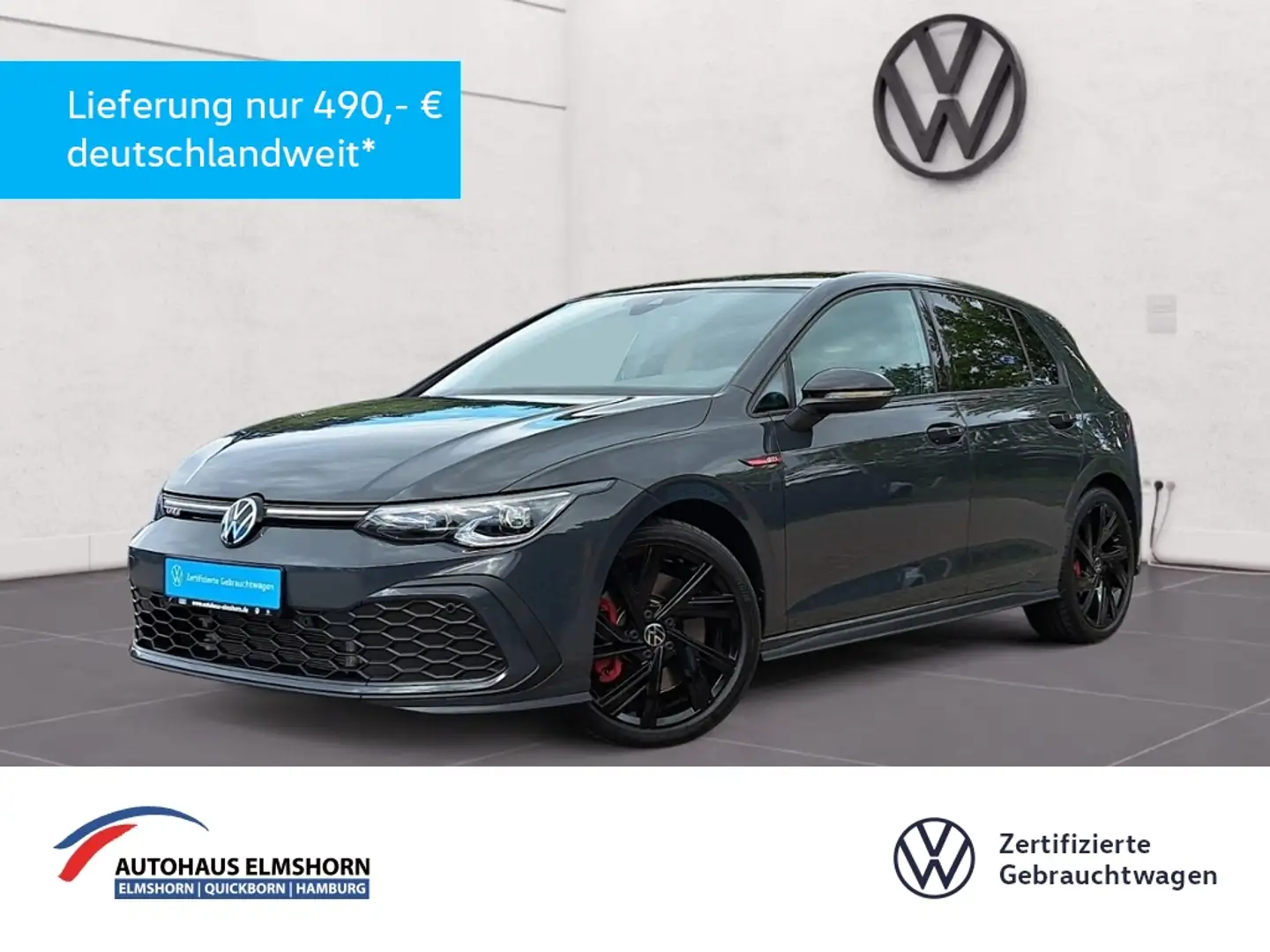 Volkswagen Golf VIII GTI 2.0 TSI DSG PANO LED KAM ACC NAV APP 18" Grau - 1