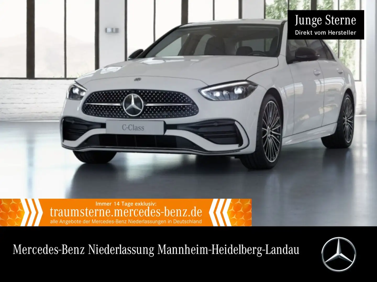 Mercedes-Benz C 200 AMG+NIGHT+KAMERA+19"+KEYLESS+9G Blanco - 1