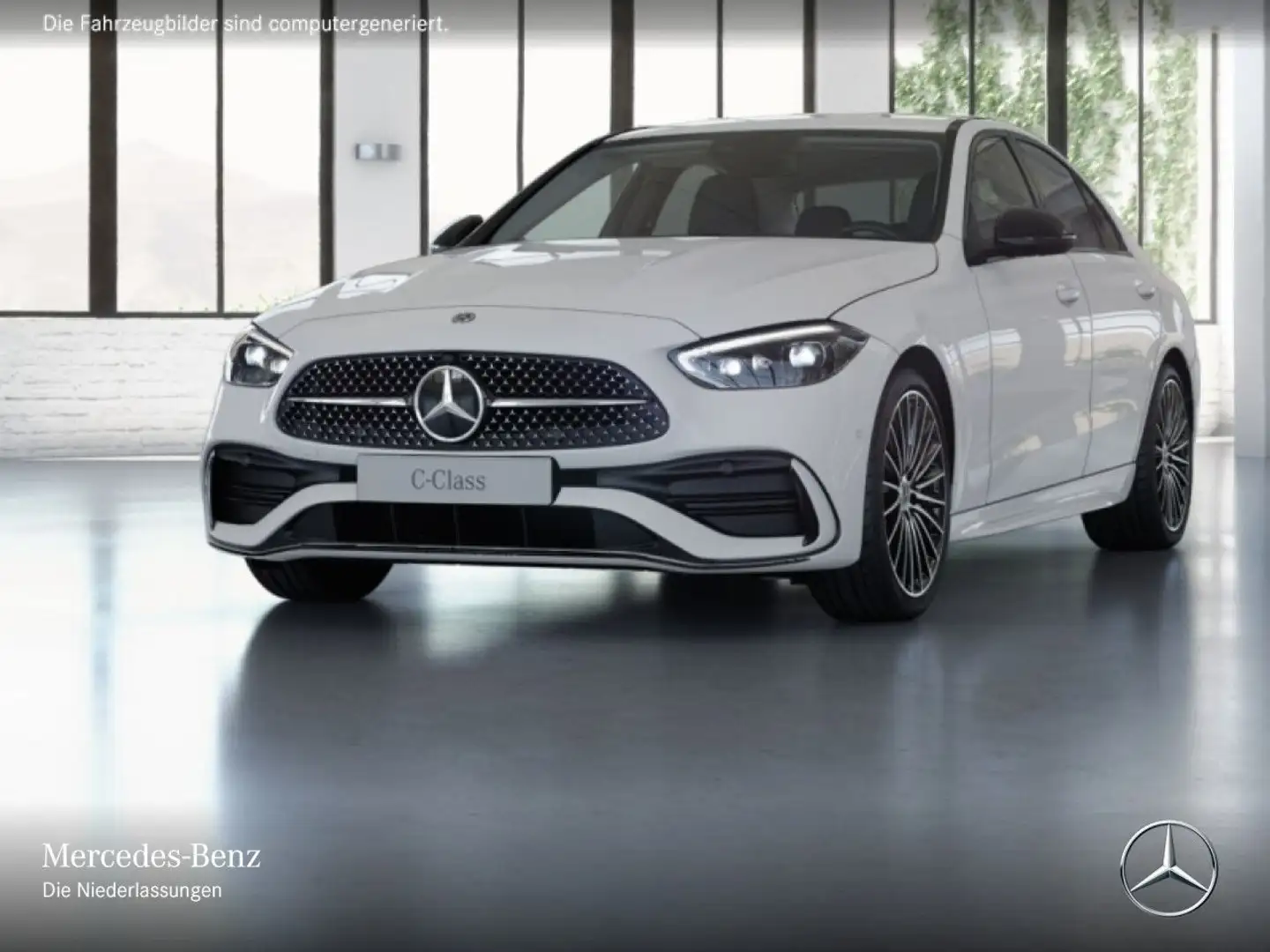 Mercedes-Benz C 200 AMG+NIGHT+KAMERA+19"+KEYLESS+9G Blanco - 2