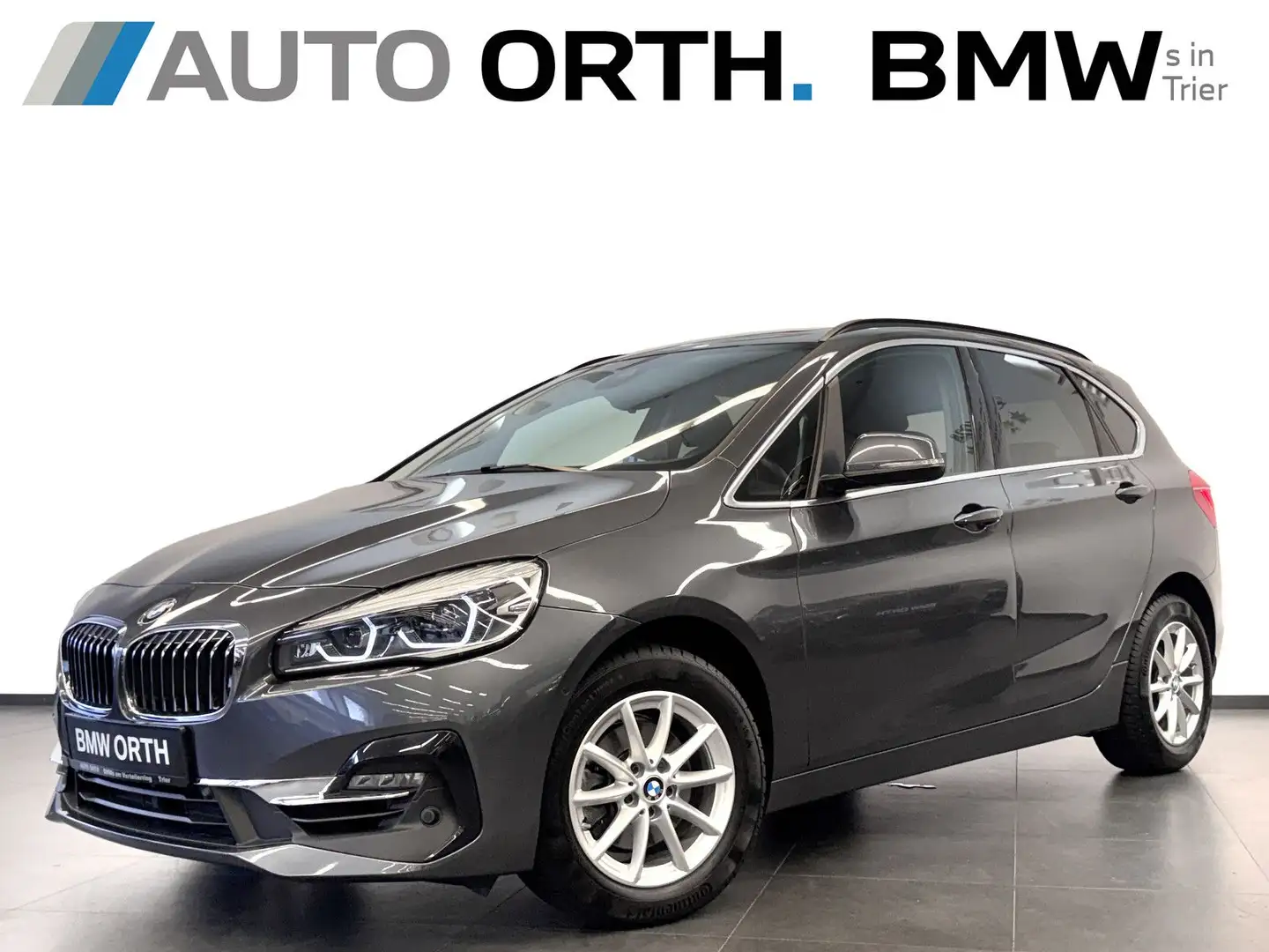 BMW 218 AUT. LEDER NAVI+ HUD PANO AHK Gris - 1