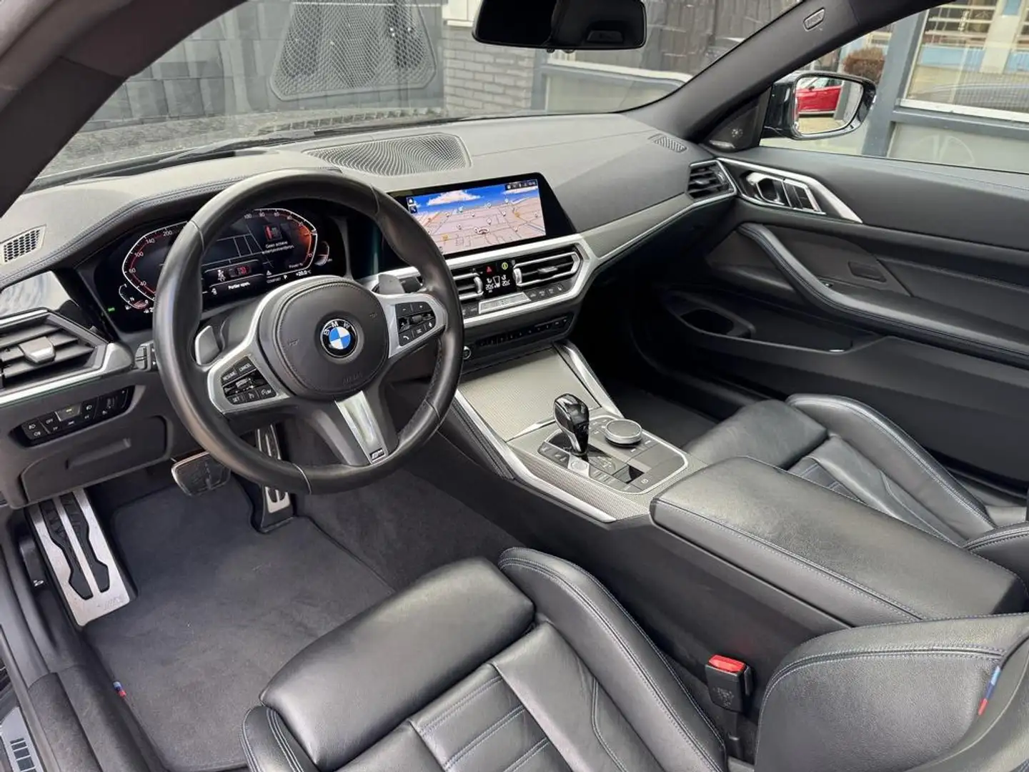 BMW 430 4-serie Coupé 430i High Executive M-pro panormadak Zwart - 2