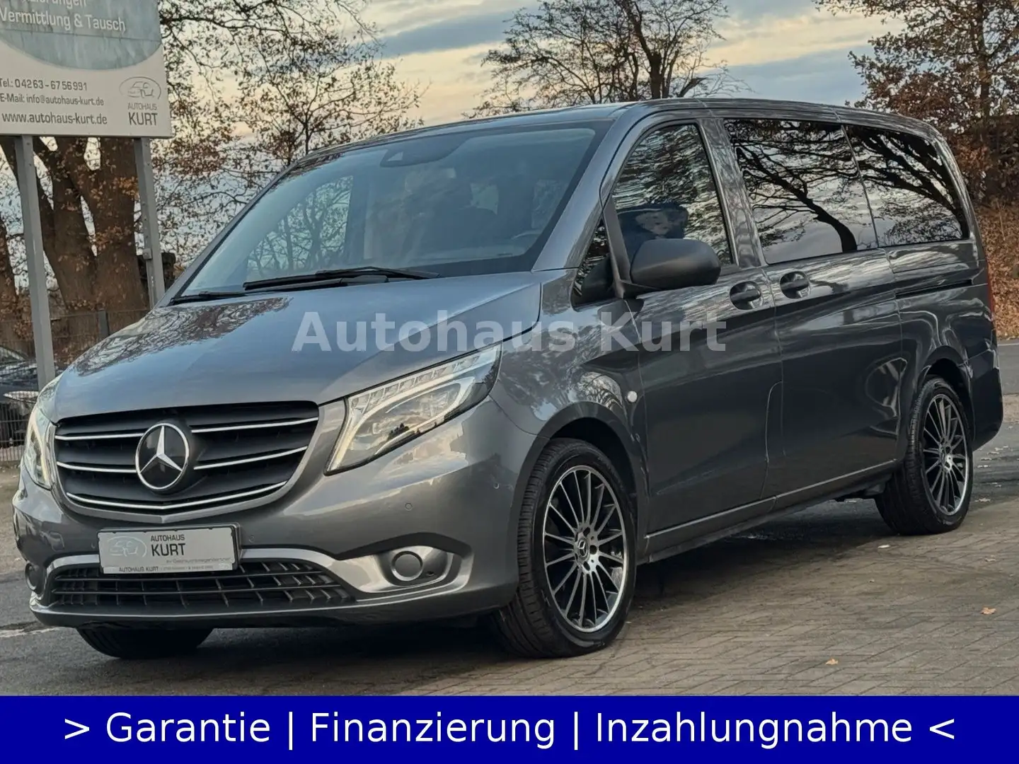 Mercedes-Benz Vito Tourer 124 CDI Edition lang *STAND*ACC*AHK* Gris - 2