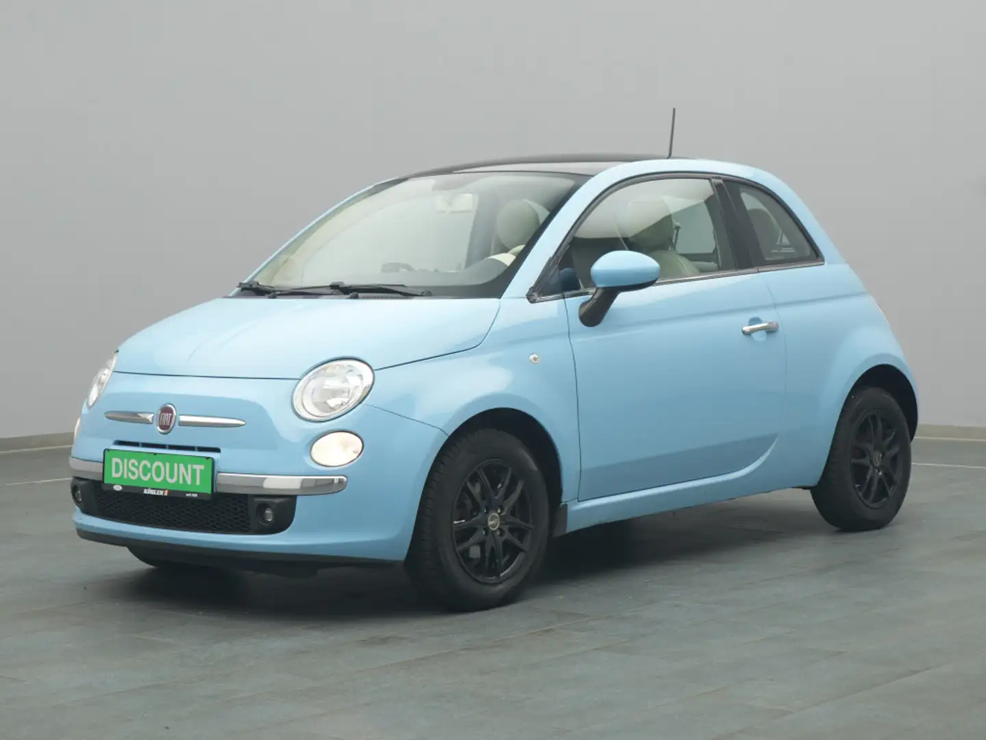 Fiat 500 Lounge 69PS/Pano/Klima Bleu - 2