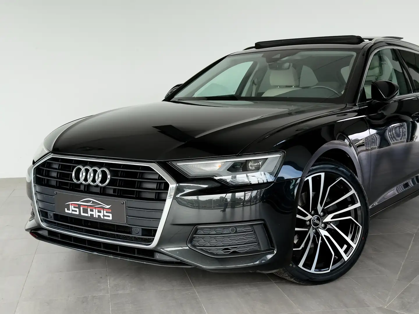 Audi A6 Avant 20TDi-1ERPRO-T.OUVRANT-GPS-CUIR-PDC-ATTELAGE Noir - 2