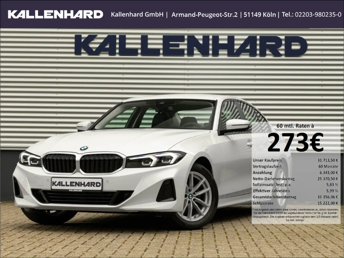 BMW 320 d Mild-Hybrid-AHK-Sportsitze-Bluetoth Wit - 1