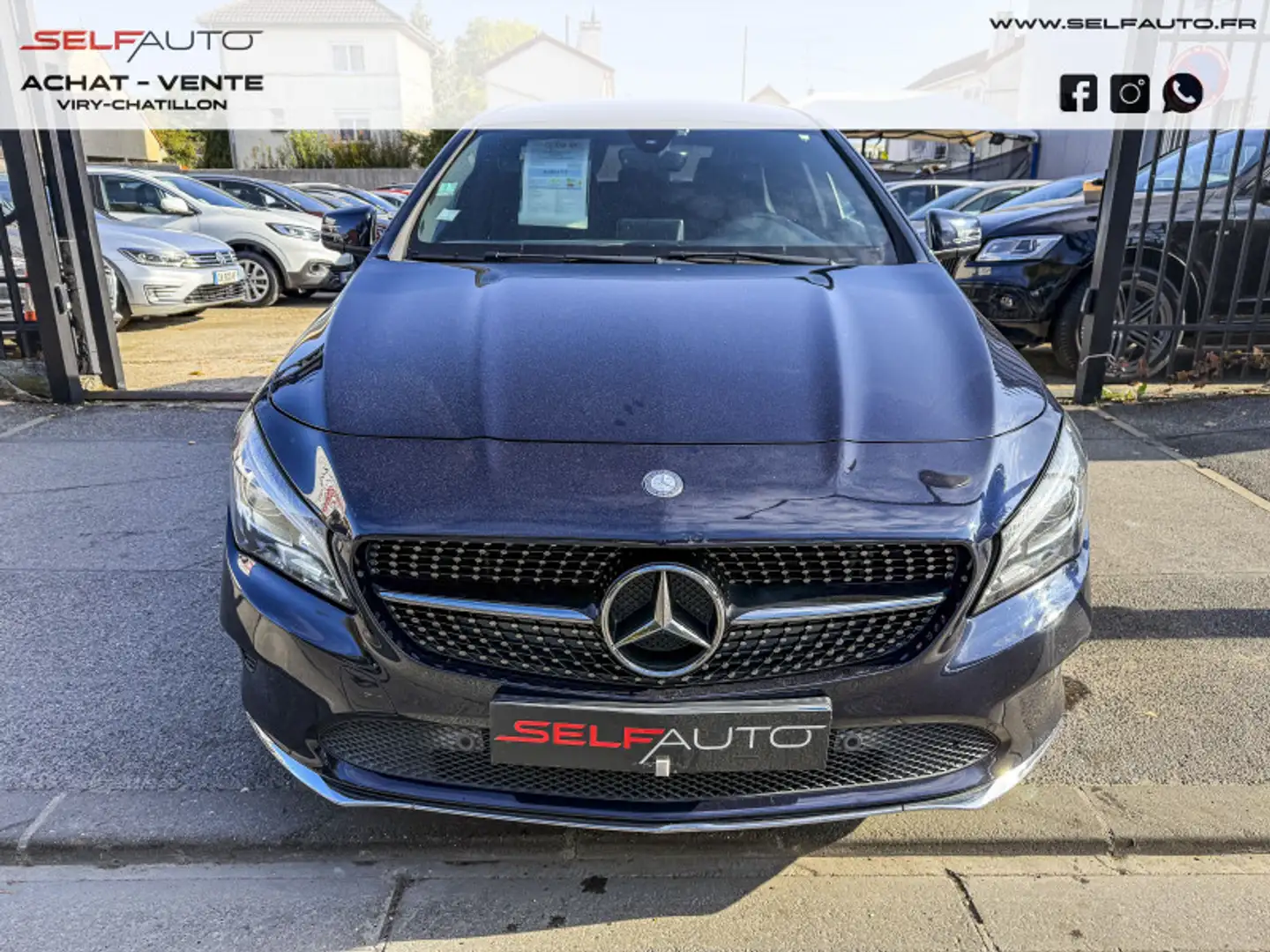 Mercedes-Benz CLA 200 200 D SENSATION 7G-DCT Bleu - 2