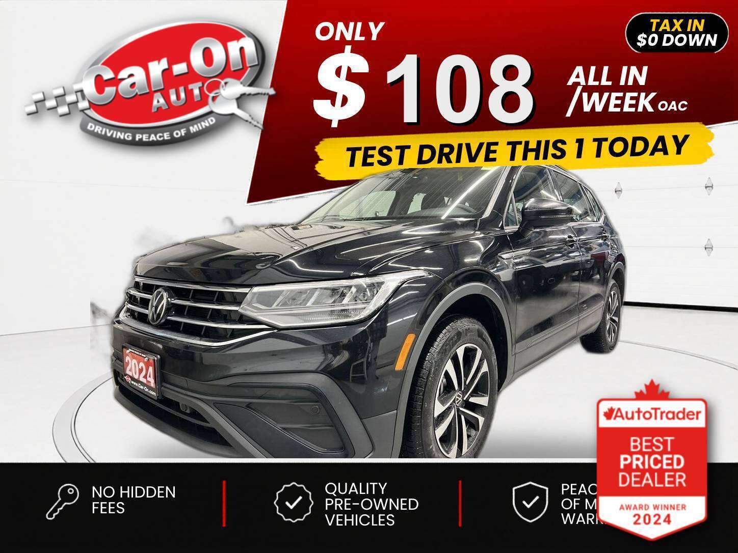 2024 Volkswagen Tiguan $0 DOWN $108/WEEK ALL IN