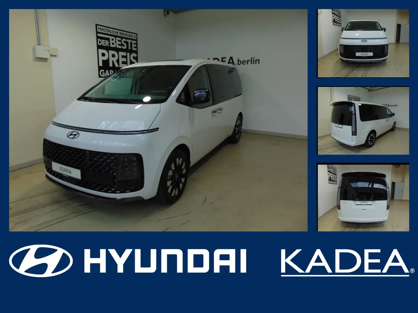 Hyundai STARIA Signature ACC+LED+Navi+SHZ+2xKlima+360 Blanc - 1