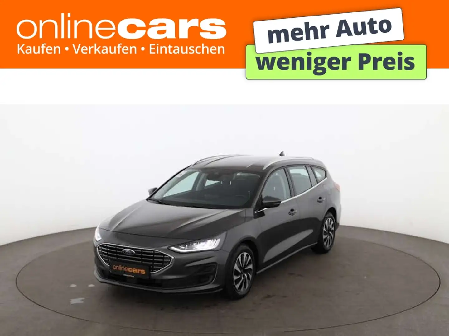 Ford Focus Turnier 1.5 EcoBlue Titanium Aut LED NAVI Grau - 1