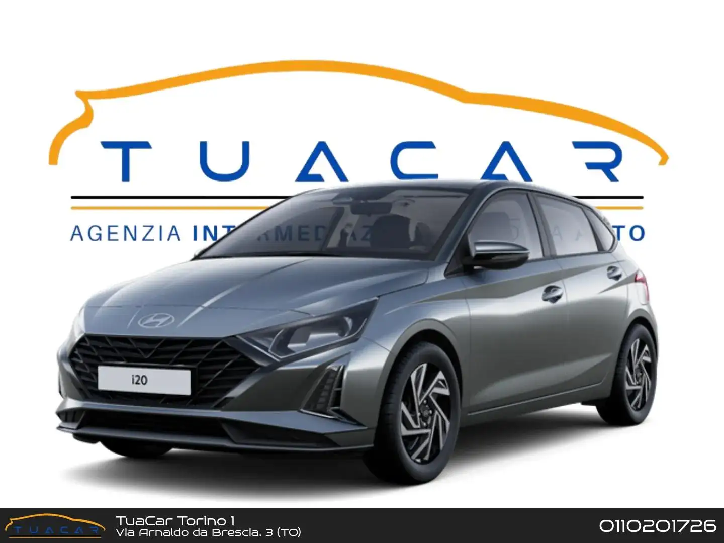 Hyundai i20 Connectline 1.0 T-GDI PRONTA CONSEGNA Grigio - 1