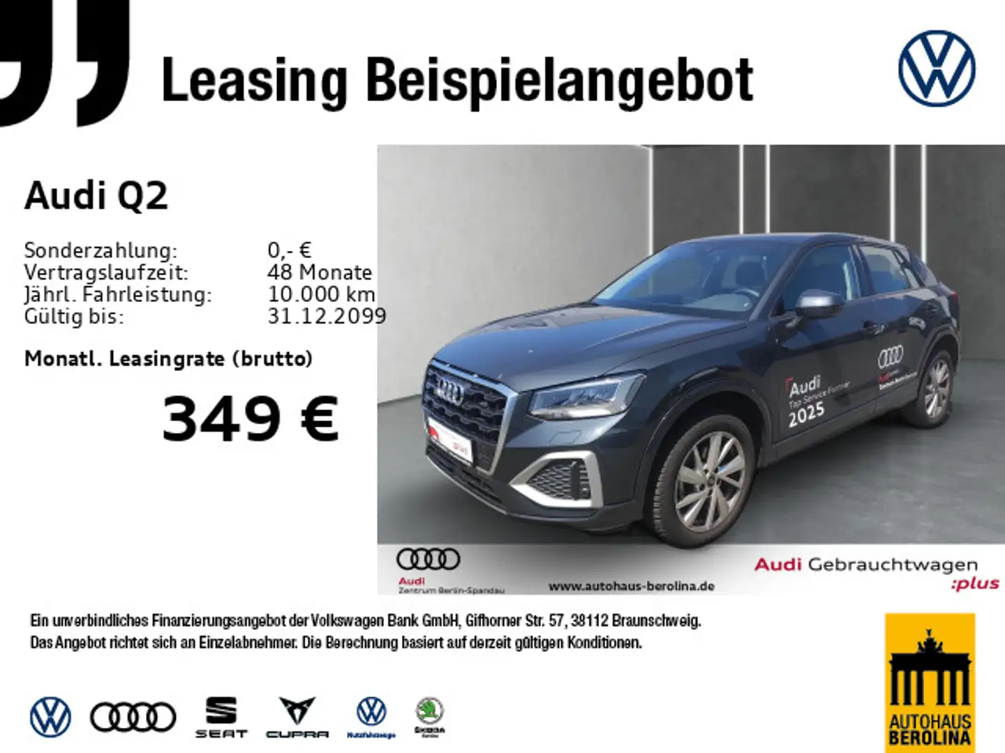 Audi Q2 35 TFSI Adv. S tronic *LED*R-CAM*PDC+*SHZ* Grey - 1