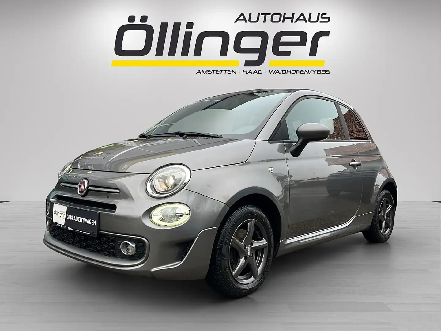 Fiat 500C 1,2 500S Cabrio Erstbesitz + Alu WR + Extras! Grau - 1