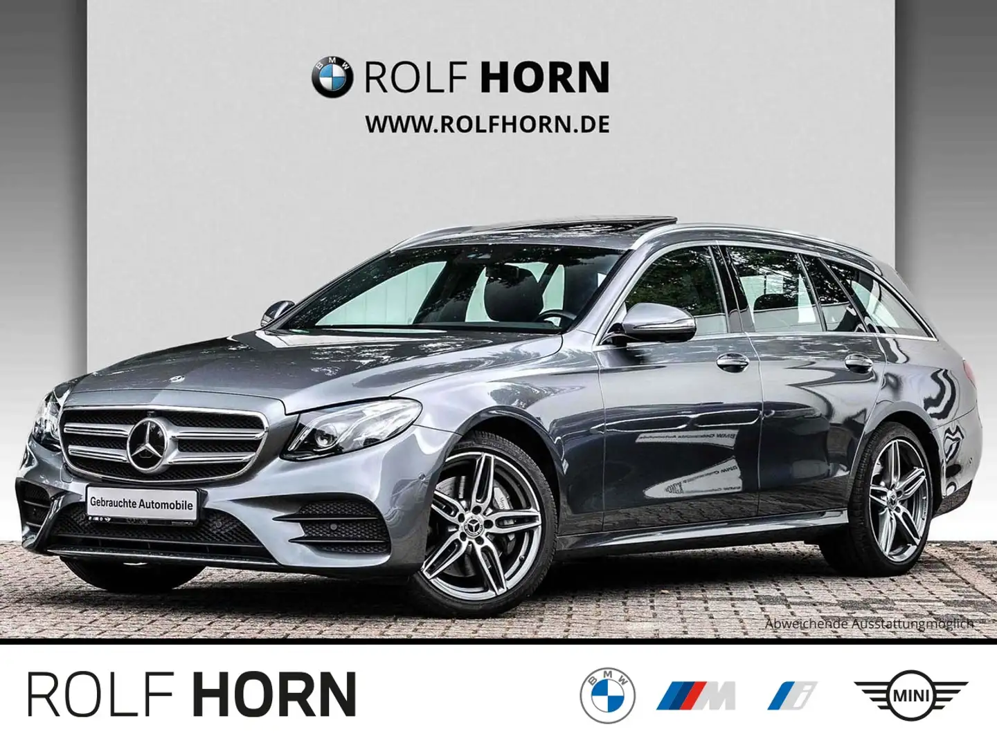 Mercedes-Benz E 450 4MATIC AMG Line Navi Pano AHK 360 LED Grigio - 1