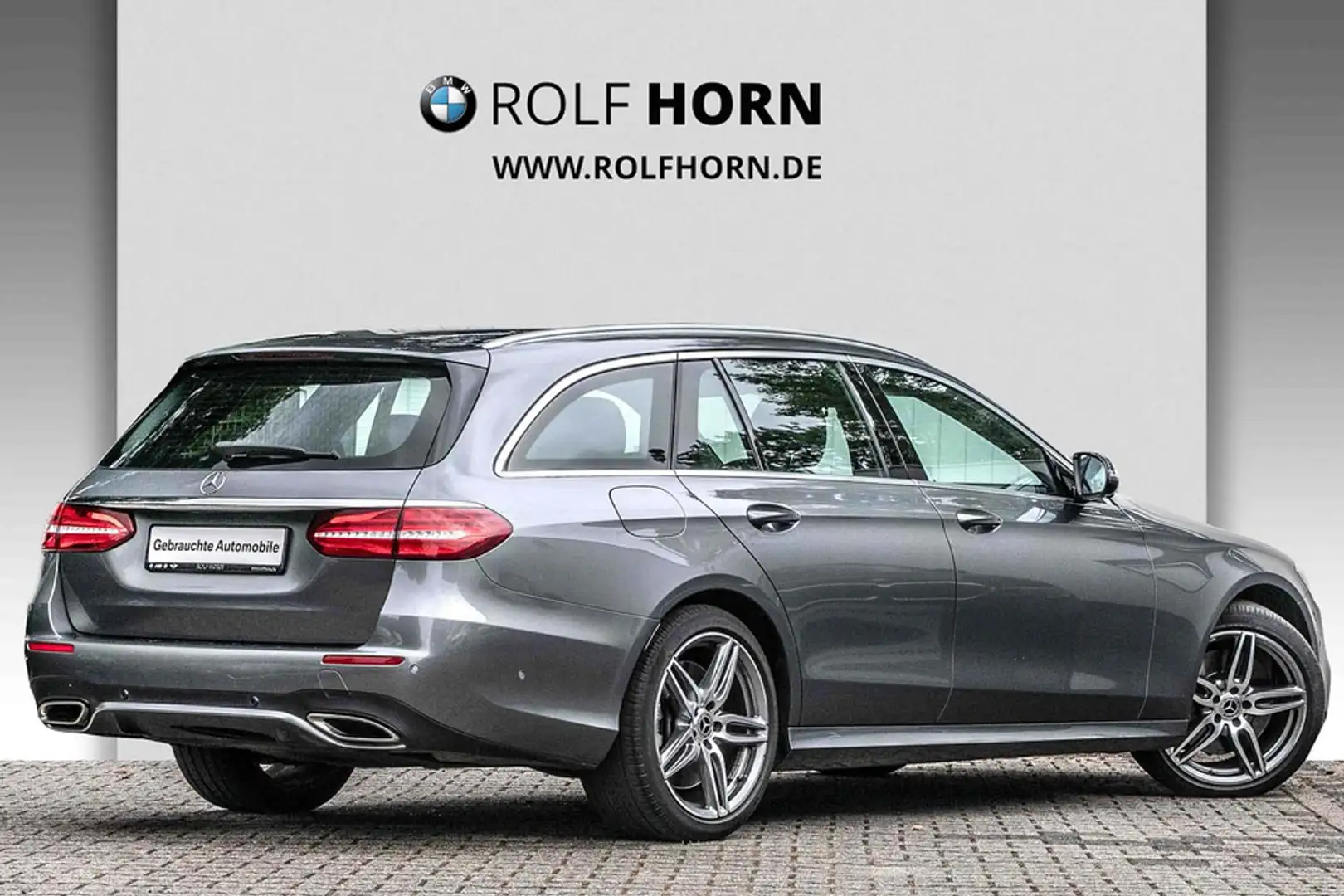 Mercedes-Benz E 450 4MATIC AMG Line Navi Pano AHK 360 LED Grigio - 2