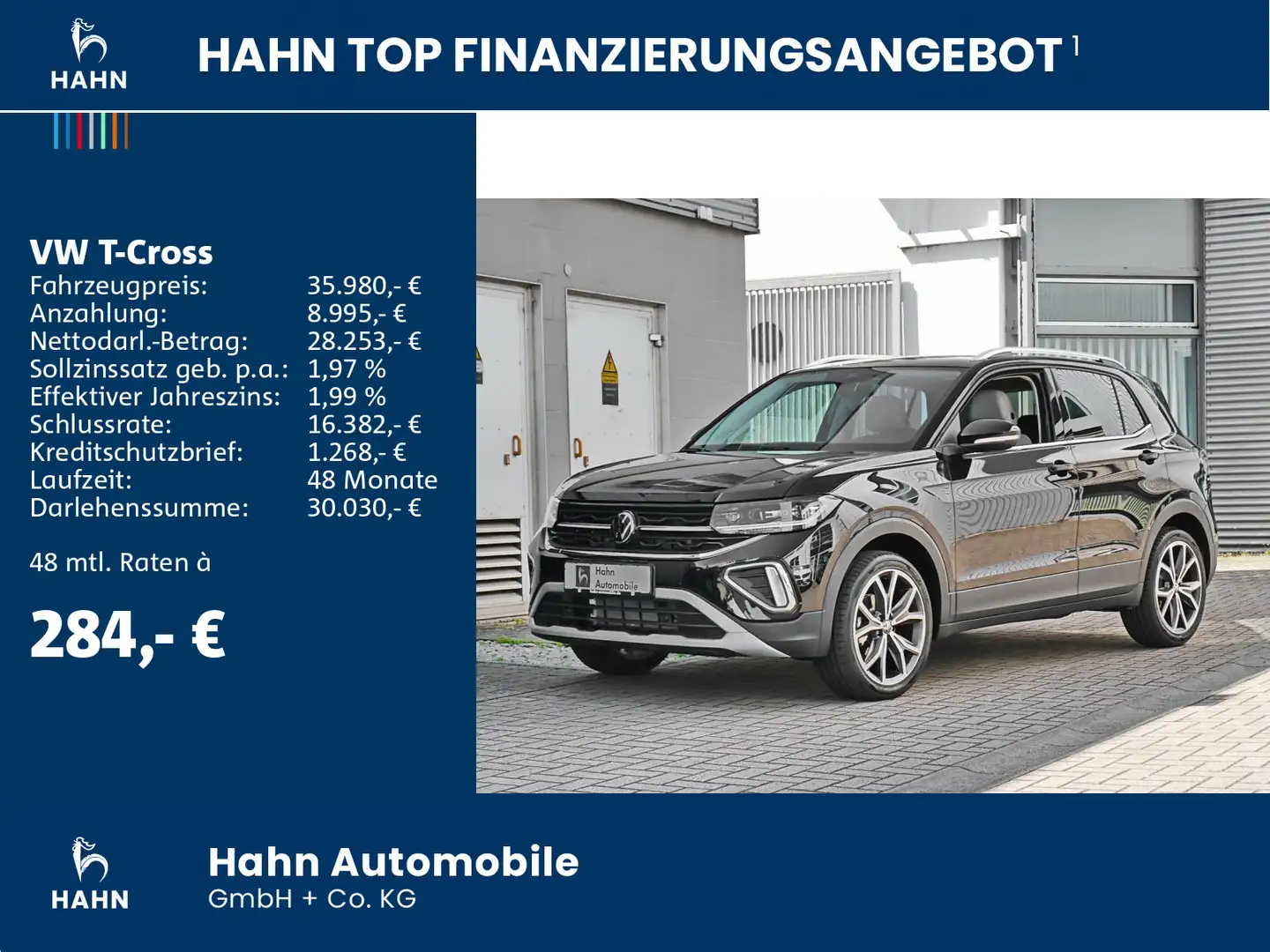 Volkswagen T-Cross Style 1.5 l TSI ACT OPF 110 kW  DSG  AHK Noir - 2