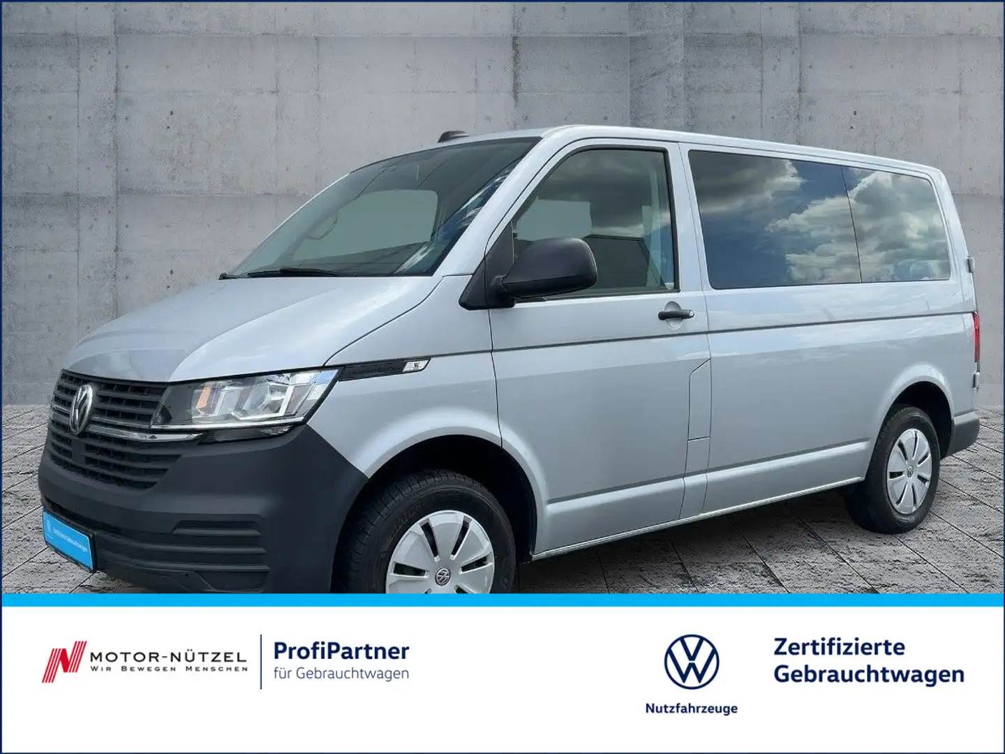 Volkswagen T6.1 Kombi 2.0 TDI EcoProfi NAVI+PDC+GRA+AHK+SHZ Срібний - 1