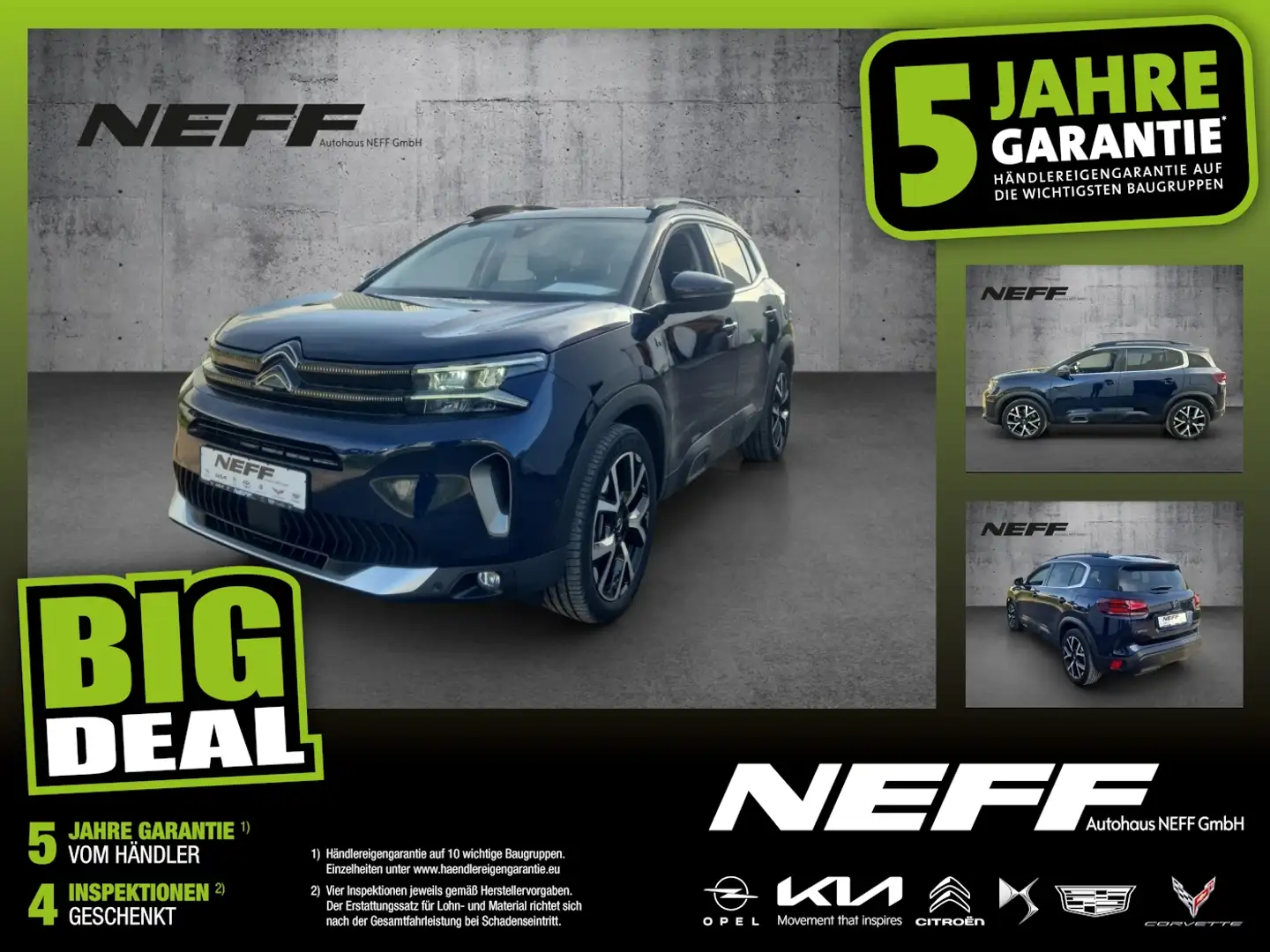 Citroen C5 Aircross 225 Shine Pack Pano+EL-Sitze+SHZ Blau - 1