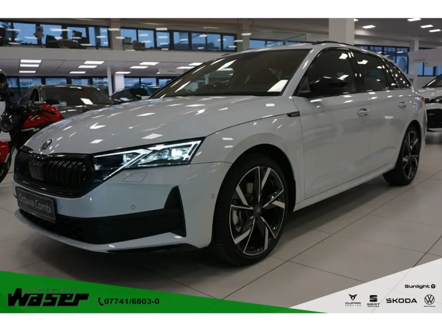 Skoda Octavia Combi 2.0 TSI Sportline 4x4 DSG AHK Navi HuD Matri Wit - 1