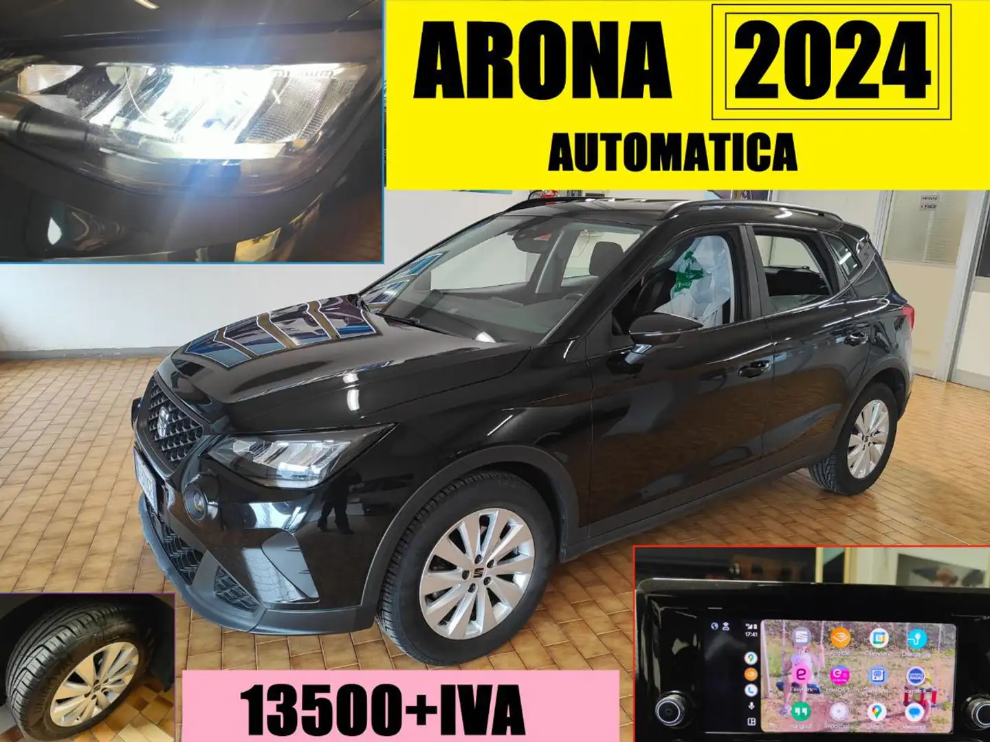 SEAT Arona 2024 AUTOMATICA BENZINA DA 110 CV Noir - 1
