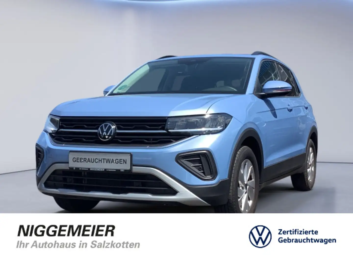 Volkswagen T-Cross 1.0TSI LIFE LED+ACC+APP-CONNECT Bleu - 1