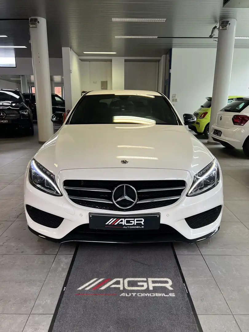 Mercedes-Benz C 180 CLASSE C PACK AMG ETAT NEWWW ✅✅✅ Blanc - 1