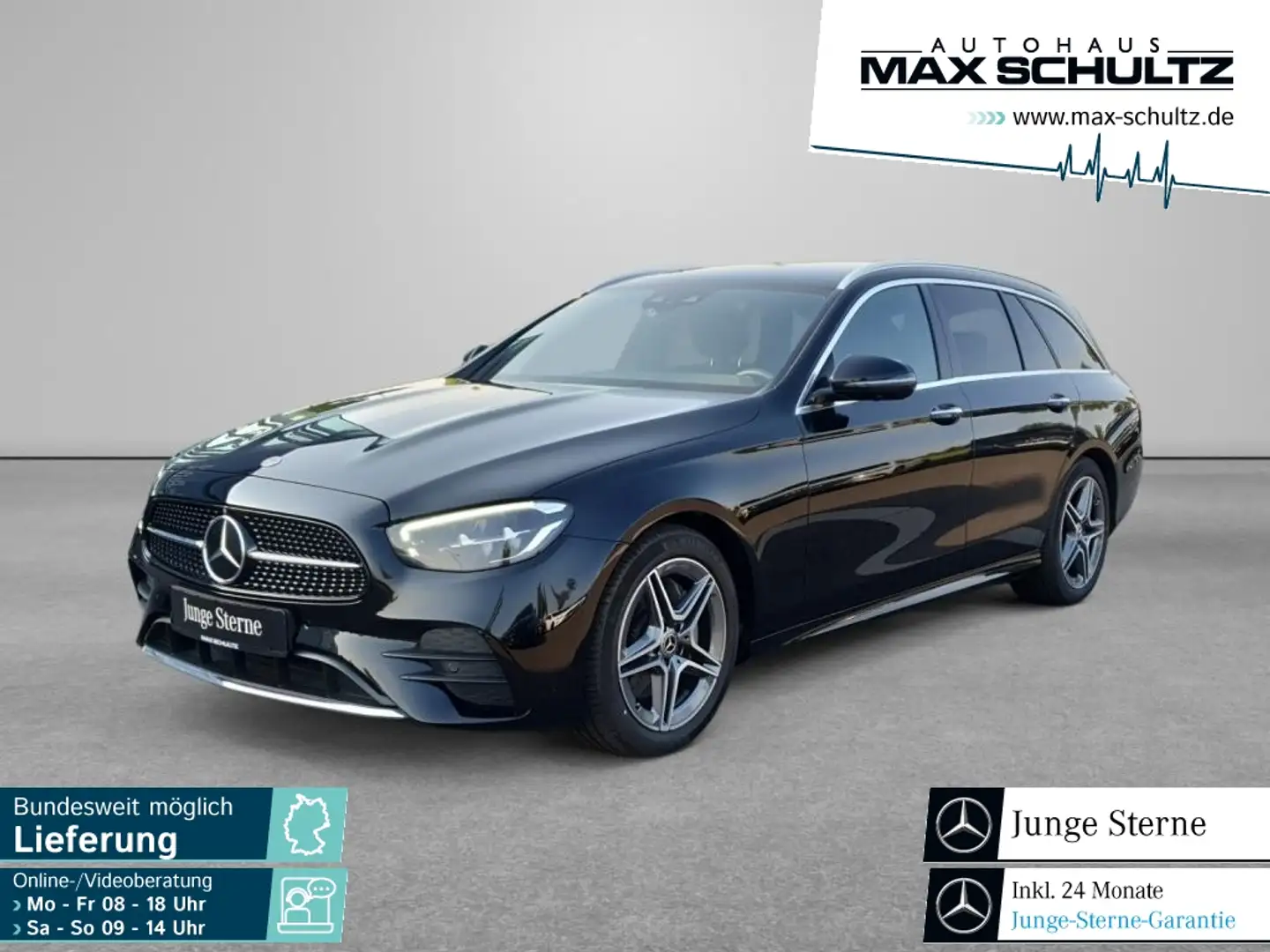 Mercedes-Benz E 220 d T-Modell AMG*AHK*LED*360Grad Kamera Schwarz - 1
