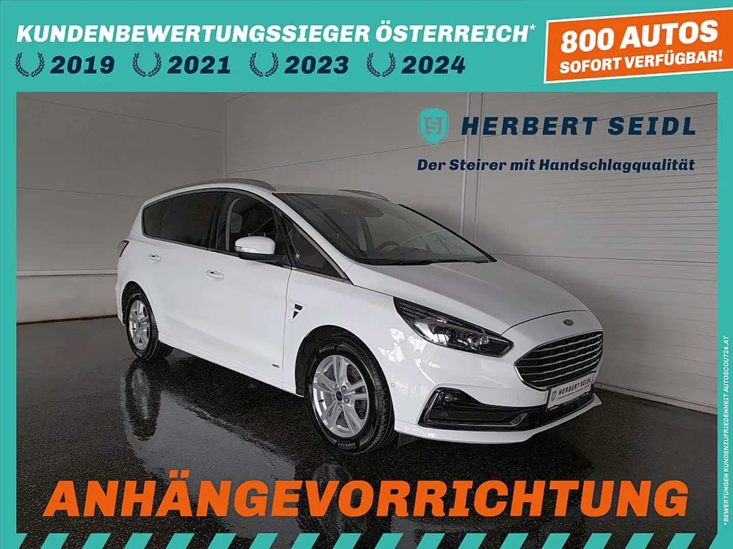 Ford S-Max S-MAX Titanium 2,0 EcoBlue 4x4 Aut. *MATRIX-LED... White - 1