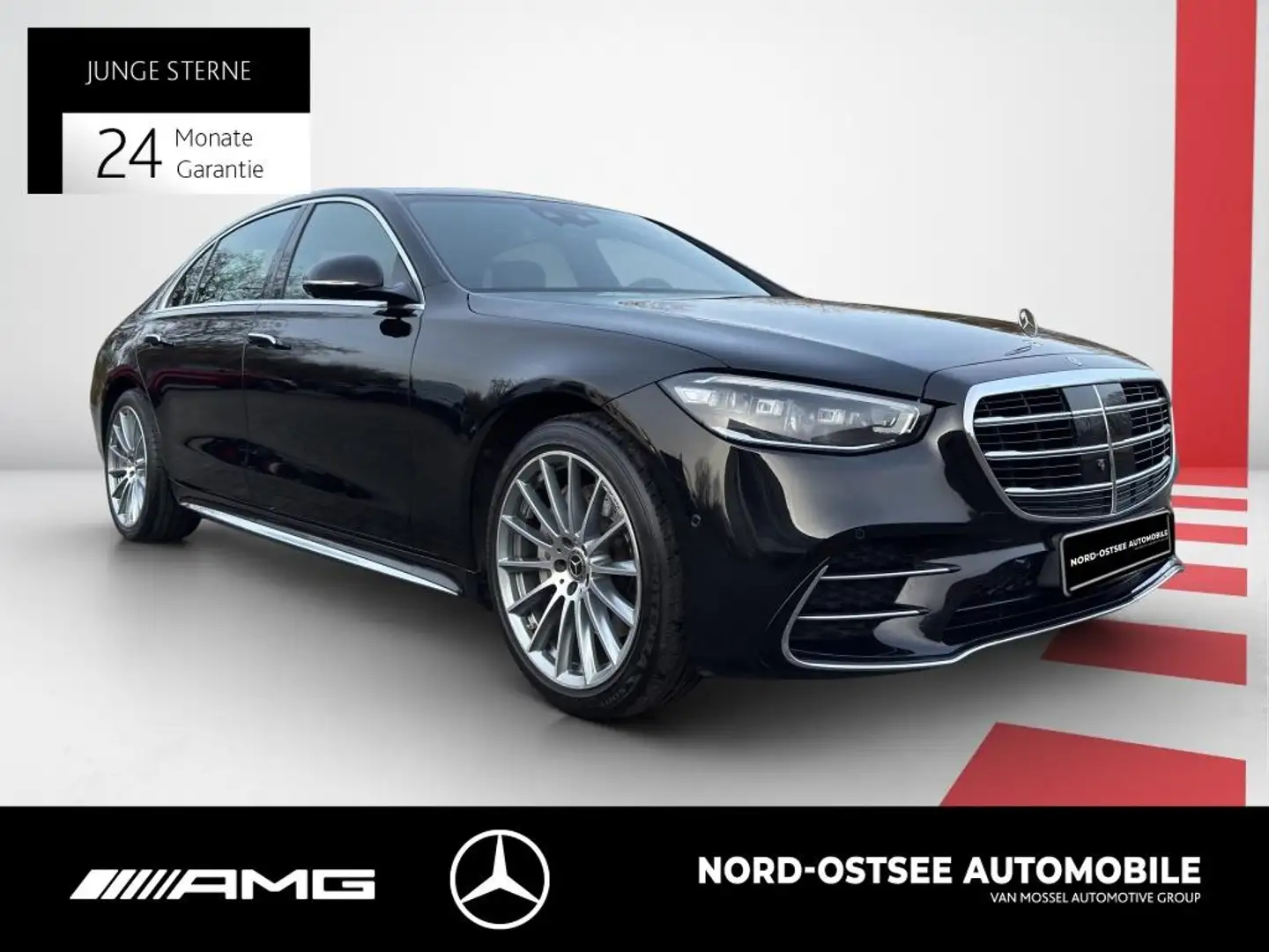Mercedes-Benz S 400 d AMG 4MATIC LANG HUD MULTIBEAM 360°KAMERA Noir - 2