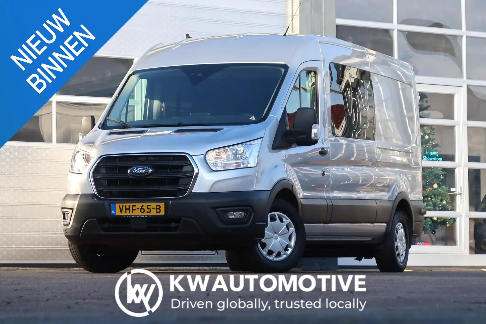 Ford Transit Connect 1.5 EcoBlue L3H2 AUT/ DC/ CAMERA/ ACC/ AIRCO/ TREK Zilver - 1