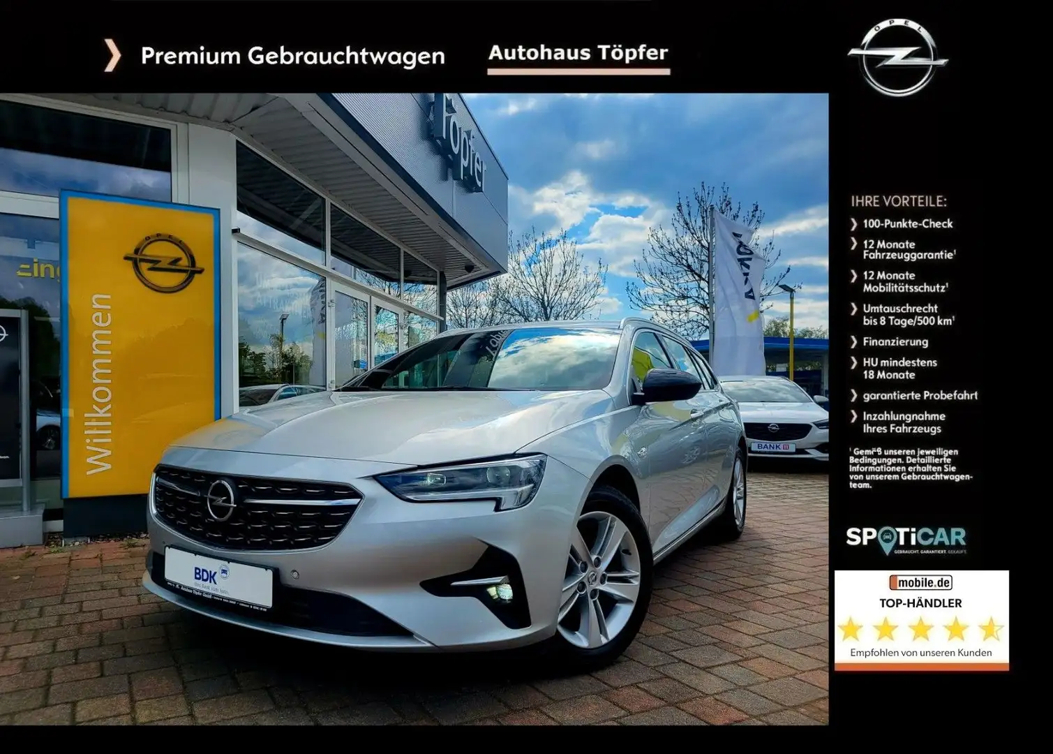 Opel Insignia B ST 2.0T Automatik Premium "Elegance" Stříbrná - 1
