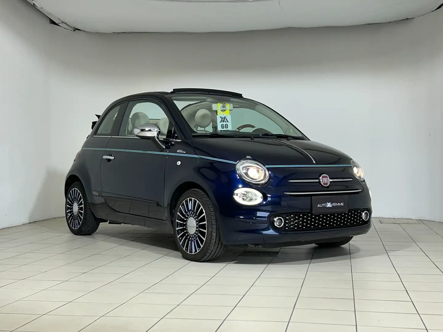 Fiat 500C Riva 1.3 95v + Sedili in pelle totale Azul - 2