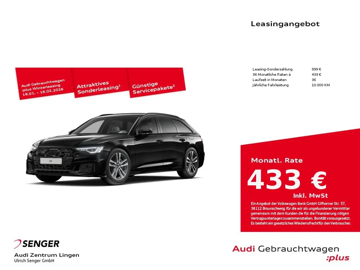 Audi A6 Avant TFSI e Design S line quattro Matrix-LED Noir - 1
