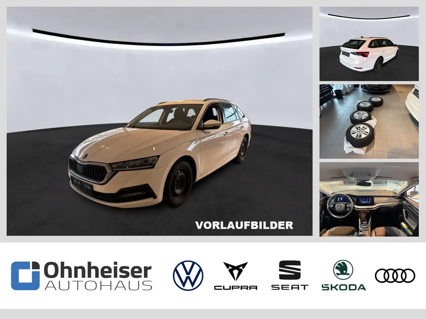 Skoda Octavia Combi 2.0 TDI DSG Ambition ACC*KESSY*Lenkr Weiß - 1