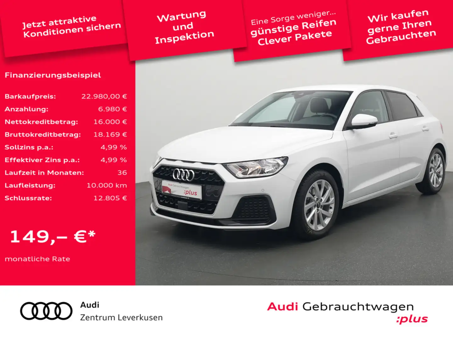 Audi A1 Sportback advanced S-TRON NAVI VIRT SHZ PDC Schwarz - 1