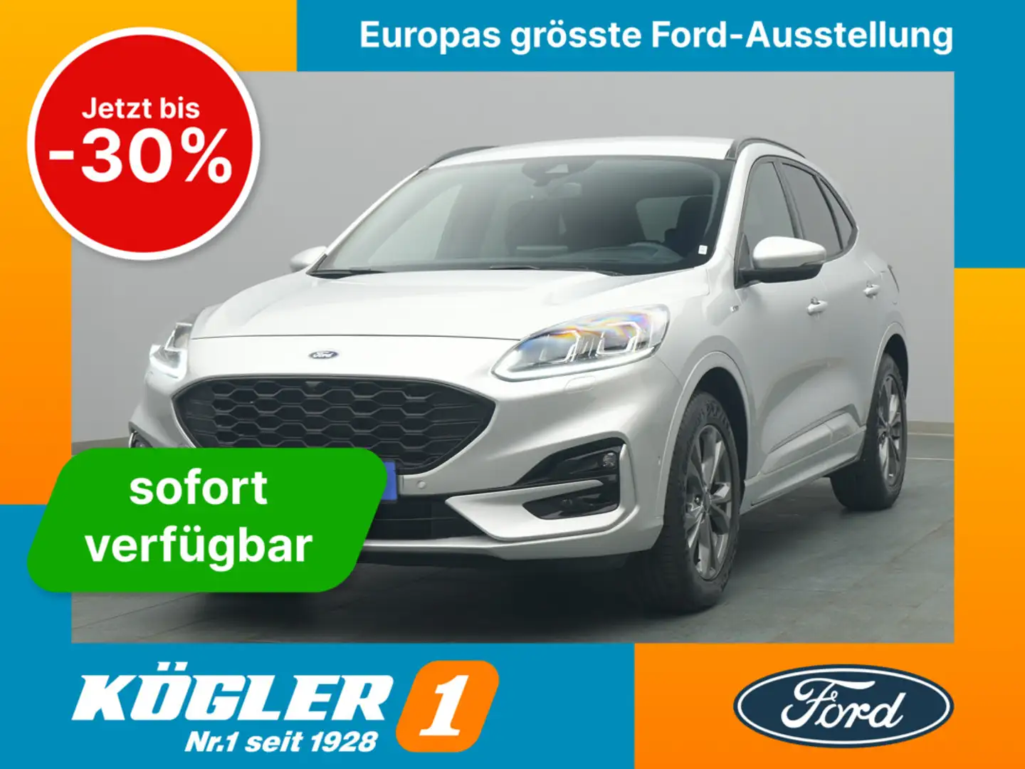 Ford Kuga ST-Line X 150PS/Fahrassist.&Winter-Paket Ezüst - 1