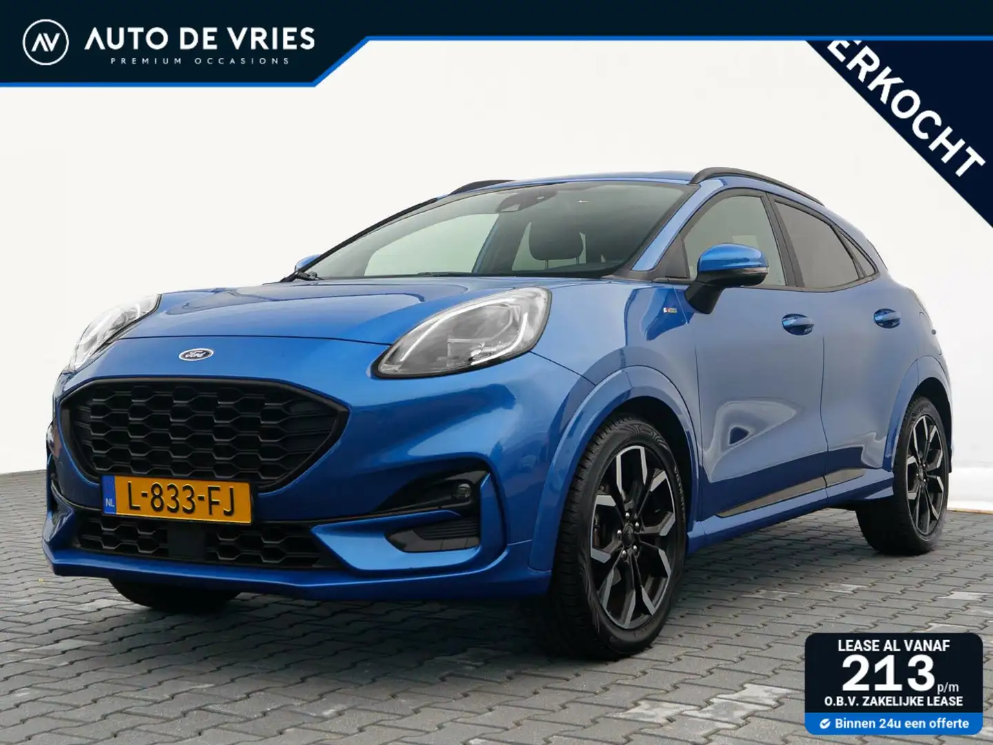Ford Puma 1.0 EcoBoost Hybrid 125pk ST-Line X | B&O sound | Bleu - 1